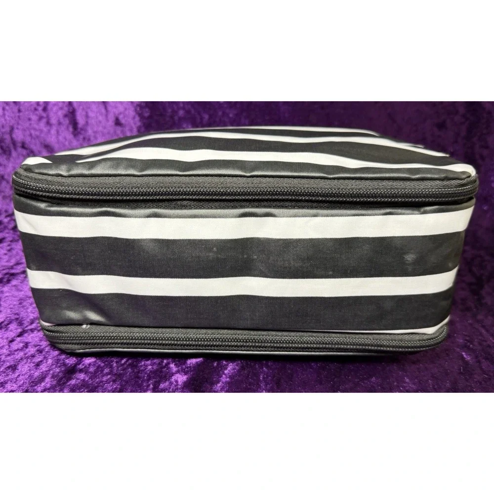 Scout Bag 3 Zip Toiletry Bag‎ FLEETWOOD BLACK Black White Medium Cosmetics